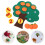 10Sets Bright Number Felt Orange Tree Kid's Preschool Learning Game 9