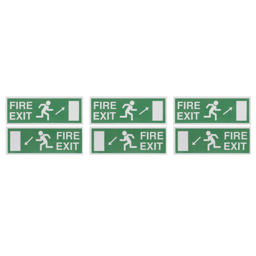 Light Exit Sign Stickers Paper Outdoor Safety Reminder 2