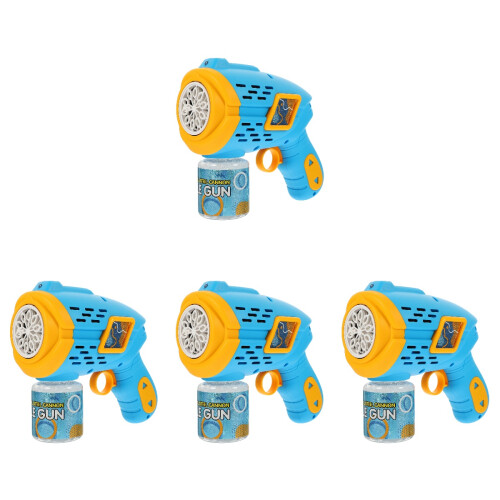 4Pcs Automatic Bubble Machine Kids Bubble Blower Sky-Blue Plastic 2