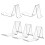 25Pcs Durable Transparent Shoe Rack and Mobile Phone Display Stands 3