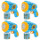 4Pcs Automatic Bubble Machine Kids Bubble Blower Sky-Blue Plastic 6