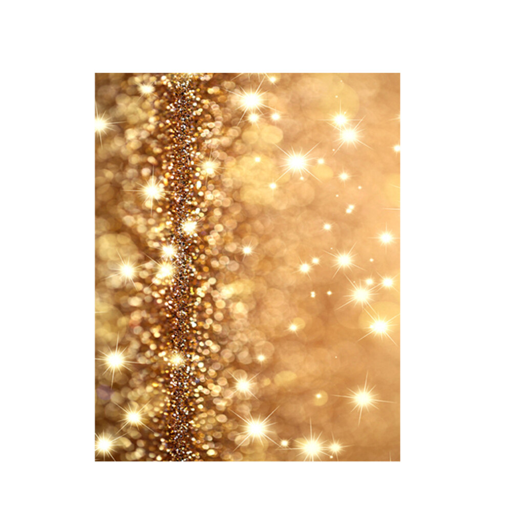 2Pcs Video Shoot Photography Backdrop Durable Cloth Golden 3584274494699