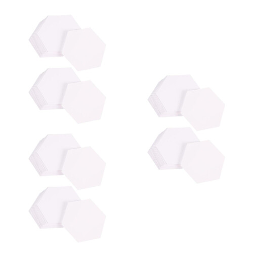 1200Pcs White Hexagon Paper Piecing Templates Durable Quilting Tools 2