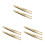 6Pcs Gold Stainless Steel Eyebrow Tweezer Set Multipurpose Lash Tools 4