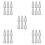 30Pcs Universal Silver Bike Training Wheel Bolts with Washer Set 9