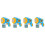 4Pcs Automatic Bubble Machine Kids Bubble Blower Sky-Blue Plastic 5