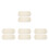8Pcs Stretchable Beige Back Exfoliating Shower Scrubber Towel for Home 8