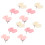 90Pcs Assorted Color Resin Bow Push Pins Decorative Craft Office Tacks 1