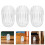 60Pcs Fine Mesh Transparent Tea Filter Strainers for Loose Leaf Tea 11