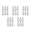 30Pcs Universal Silver Bike Training Wheel Bolts with Washer Set 8