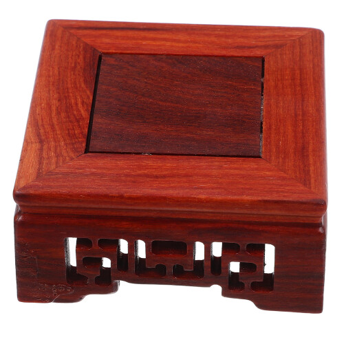 2Pcs Wooden Plant Pot Riser Flowerpot Stand Multi-Use Display Shelf 2