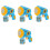 4Pcs Automatic Bubble Machine Kids Bubble Blower Sky-Blue Plastic 4