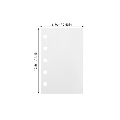 100Pcs White Sticker Organizer Storage Sheets with Release Paper 1