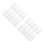 20Pcs Transparent Blind Bracket Replacements for Horizontal Blinds 8