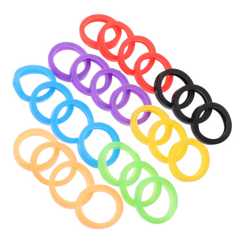 100Pcs Colored Silicone Key Protectors for Car Keys Soft Key Covers 1