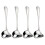 20Pcs Silver Metal Small Gravy Ladles with Long Handle for Kitchen Use 2