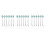 18Pcs Blue Ceramic Handle Small Snacks Forks Flatware for Home 10