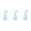 3Pcs Blue Hand Press Plastic Bottles Durable Spray Pump for Daily Use 8