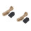 2Sets Kraft Paper Gift Tags Black Writable Hanging Labels for Home Use 5