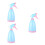 3Pcs Blue Hand Press Plastic Bottles Durable Spray Pump for Daily Use 9