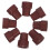 16Pcs Hiking Pole Replacement Rubber Tips Brown Walking Stick Ends 1
