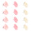 90Pcs Assorted Color Resin Bow Push Pins Decorative Craft Office Tacks 2