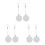 6Pcs Automatic Retractable Steel Safety Cable Lock for Store Displays 6
