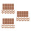 3Sets Plastic Iron Drawer Glides Light Brown Tack-in L Shape Stops 4