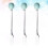 18Pcs Blue Ceramic Handle Small Snacks Forks Flatware for Home 11