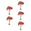 5Pcs Multi Color Model Trees Ideal for Railway and Diorama Scenes 7
