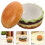 Ceramic Ashtray with Lid Burger Shape Portable Office Tabletop 8