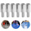 30Pcs Universal Silver Bike Training Wheel Bolts with Washer Set 10