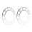 8Pcs Acrylic Round Mirror Clock Decals Silver Roman Numerals Wall 1