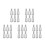 30Pcs Universal Silver Bike Training Wheel Bolts with Washer Set 5