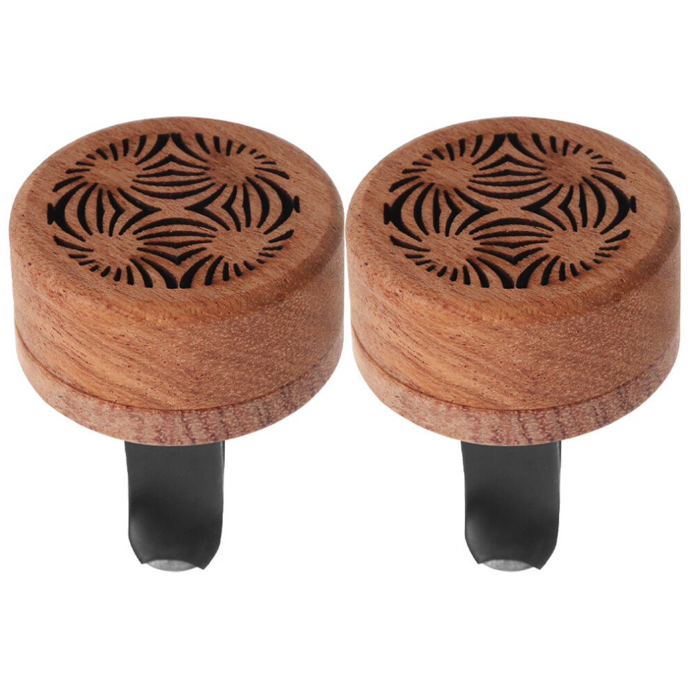 6Pcs Wood Car Air Vent Clips Scent Diffuser Clip Freshener Decor Brown 3632862274342