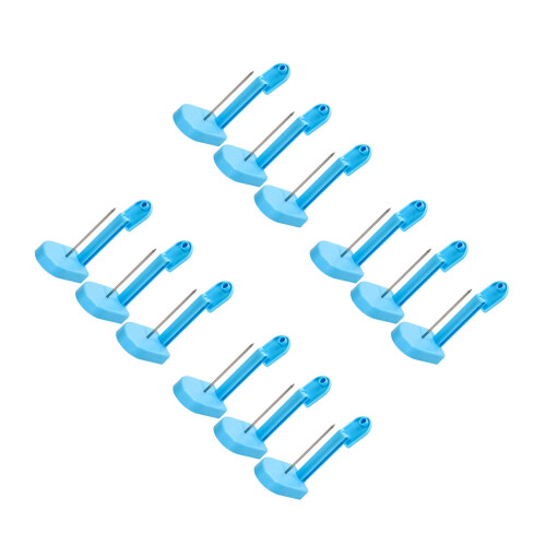12Pcs Blue Desktop Receipt Organizer Metal Bill Spike for Work Desk 2
