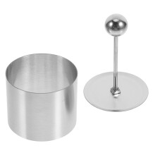 4Pcs Durable Stainless Steel Cake Ring Mold for Baking Sushi Dessert