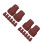 16Pcs Hiking Pole Replacement Rubber Tips Brown Walking Stick Ends 3