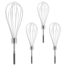4Pcs Efficient Electric Hair Dye Mixer Whisk Stainless Steel Handheld