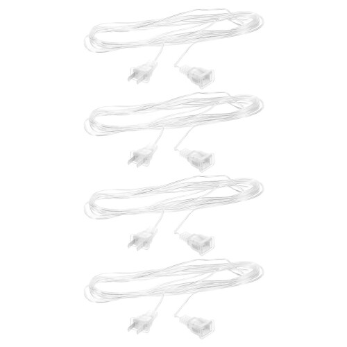 20Pcs Transparent PVC Extension Cord for Indoor String Lights LED Use 1