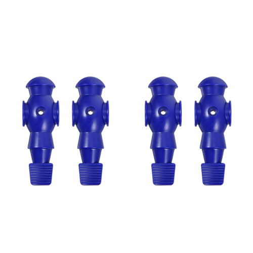 4Pcs Blue Resin Foosball Men Replacement for Smooth Table Soccer Play 2