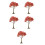 5Pcs Multi Color Model Trees Ideal for Railway and Diorama Scenes 3