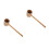2Pcs Beige Bamboo Ladle Rustic Long Handle Water Scoop 5