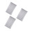 3Pcs Grey Privacy Sheer Curtains Panel with Silver Foil Print Design 10