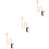 3Sets Durable Plastic Aluminum Table Tennis Training Tool for Home Use 6
