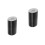 2Pcs Black Car Interior Vinyl Wrap Rolls Pla Tape Waterproof Adhesive 9