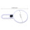 2Pcs 15X Magnification LED Makeup Mirror White for Bathroom Vanity 2
