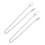 4Pcs Durable Silver Metal Pocket Watch Chain Clip Replacement for Men 2
