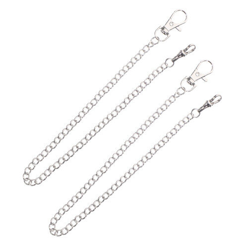 4Pcs Durable Silver Metal Pocket Watch Chain Clip Replacement for Men 1
