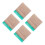 4Pcs Multi Color Silk Screen Squeegee with Wooden Handle for Home Use 7